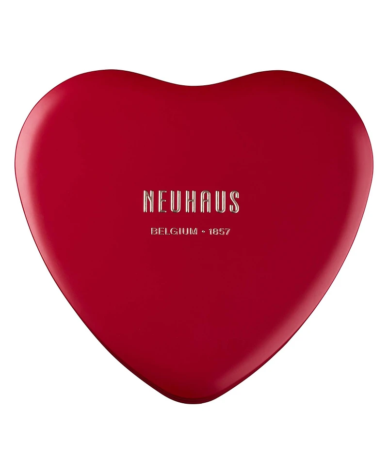 Neuhaus Red Metal Tin Chocolate Heart, 11 Piece