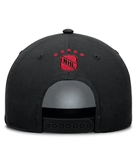 Fanatics Men's Black Chicago Blackhawks Decades Collection A-Frame Rope Adjustable Hat