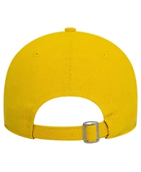 New Era Men's Yellow As Roma Corduroy Tonal 9FORTY Adjustable Hat