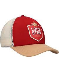 Lids Men's Red/Tan Lone Star Beer Foam Trucker Adjustable Hat