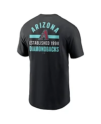 Nike Men's Black Arizona Diamondbacks 2-Hit T-Shirt
