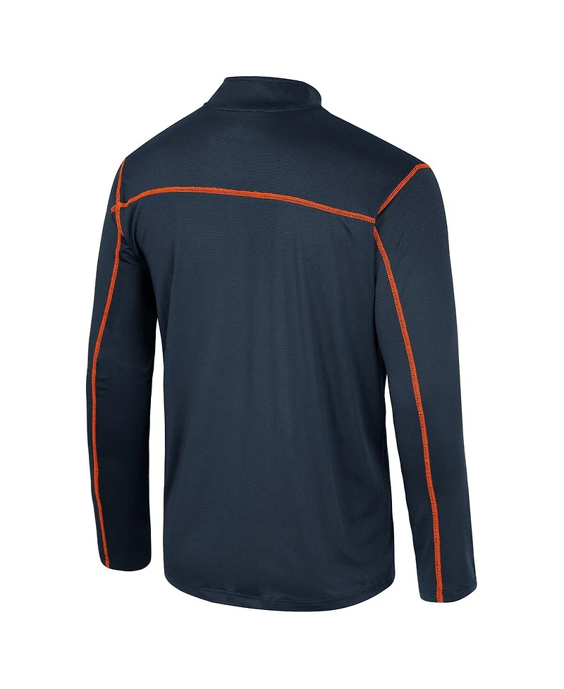 Colosseum Men's Navy Auburn Tigers Cameron Quarter-Zip Windshirt