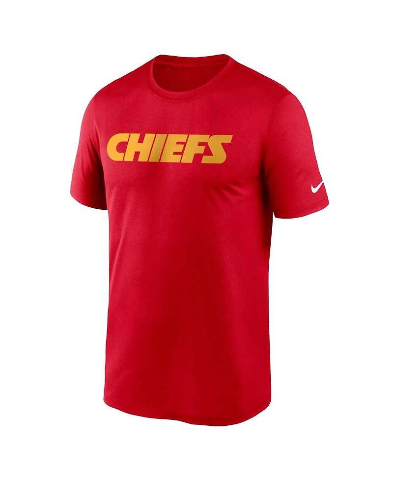 Nike Men's Red Kansas City Chiefs Wordmark Legend T-Shirt