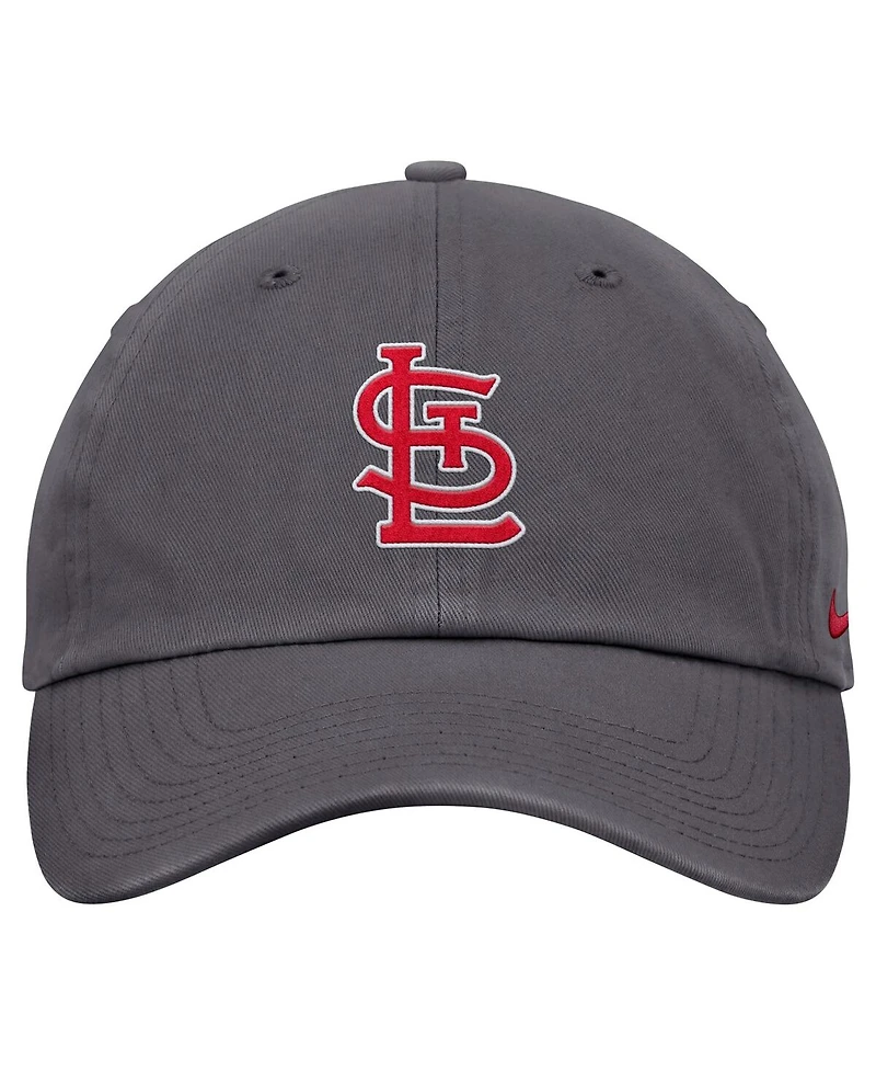 Nike Men's Gray St. Louis Cardinals Club Adjustable Hat