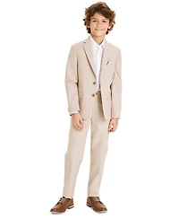 Michael Kors Big Boys Chambray Classic Fit Stretch Suit Jacket