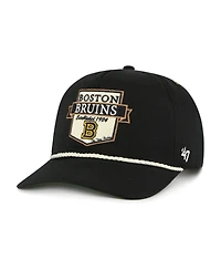 '47 Brand Men's Black Boston Bruins Old Time Hockey Rafter Sure Shot Hitch Adjustable Hat