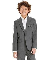 Michael Kors Big Boys Classic-Fit Windowpane Suit