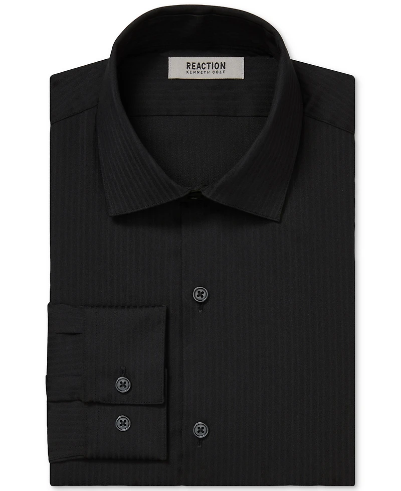 Kenneth Cole Reaction Men's Slim Fit Tonal Stripe Dress Shirt