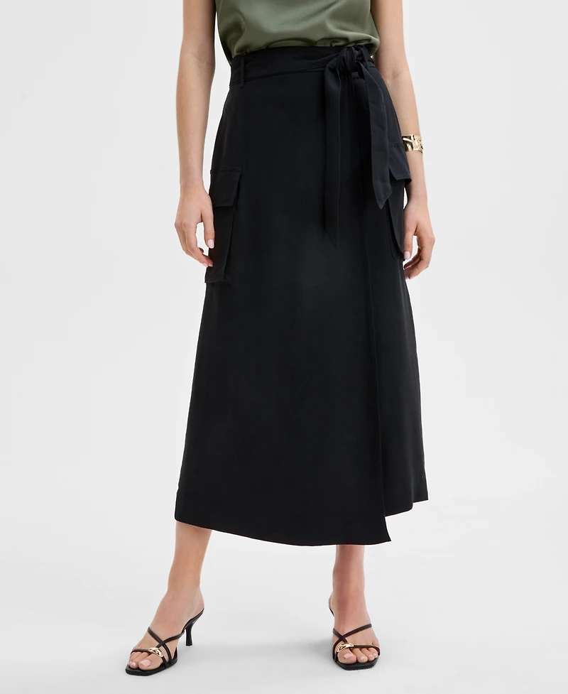 I.n.c. International Concepts Women's Midi Wrap Skirt, Exclusively at Macy's