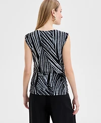 I.n.c. International Concepts Women's Printed Sleeveless Shell Top, Exclusively at Macy's