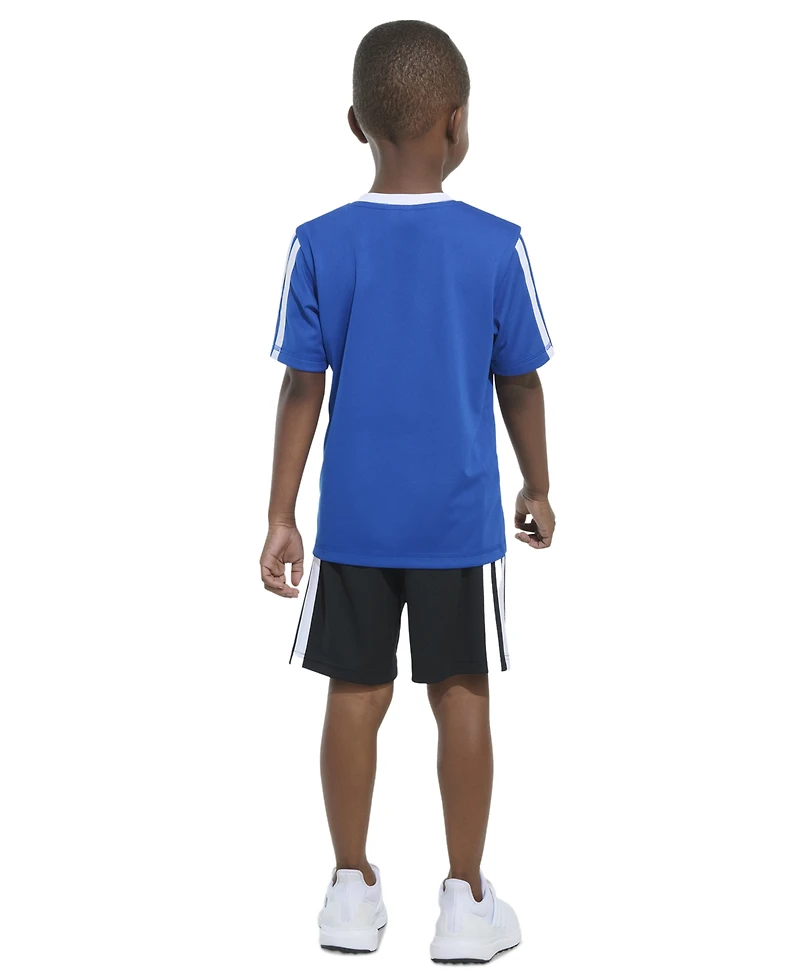 adidas Toddler & Little Boys Short-Sleeve Soccer T-Shirt Shorts, 2 Piece Set