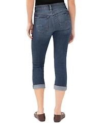 Silver Jeans Co. Women's Suki Mid-Rise Curvy Capri