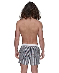 Karl Lagerfeld Paris Men's Regular-Fit Quick-Dry 5" Swim Trunks with Boxer Brief Liner