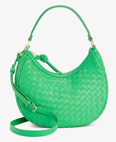 On 34th Woven Crossbody Hobo, Exclusively at Macy's
