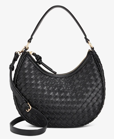 On 34th Woven Crossbody Hobo, Exclusively at Macy's