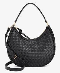 On 34th Woven Crossbody Hobo, Exclusively at Macy's