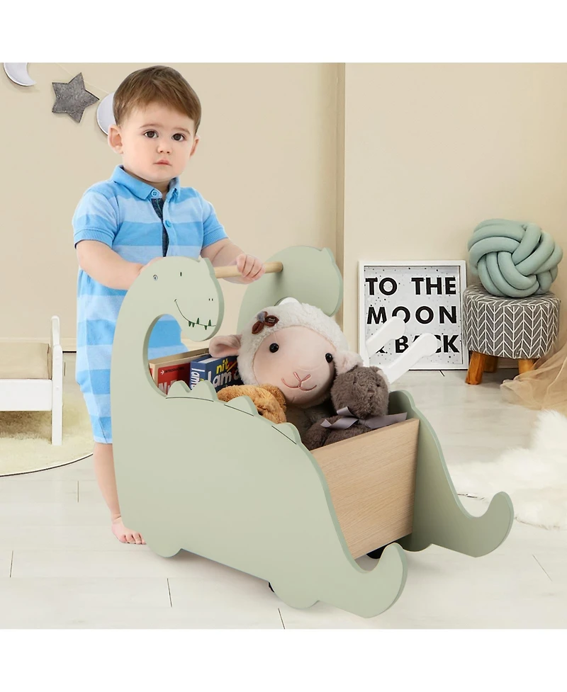2-in-1 Baby Push Walker with Handle Safe and Fun Walking Toy for Toddlers