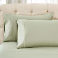 Superior Egyptian Cotton 1500 Thread Count Embroidered Marrow Stitch Hem Deep Pocket Sheet Set,King