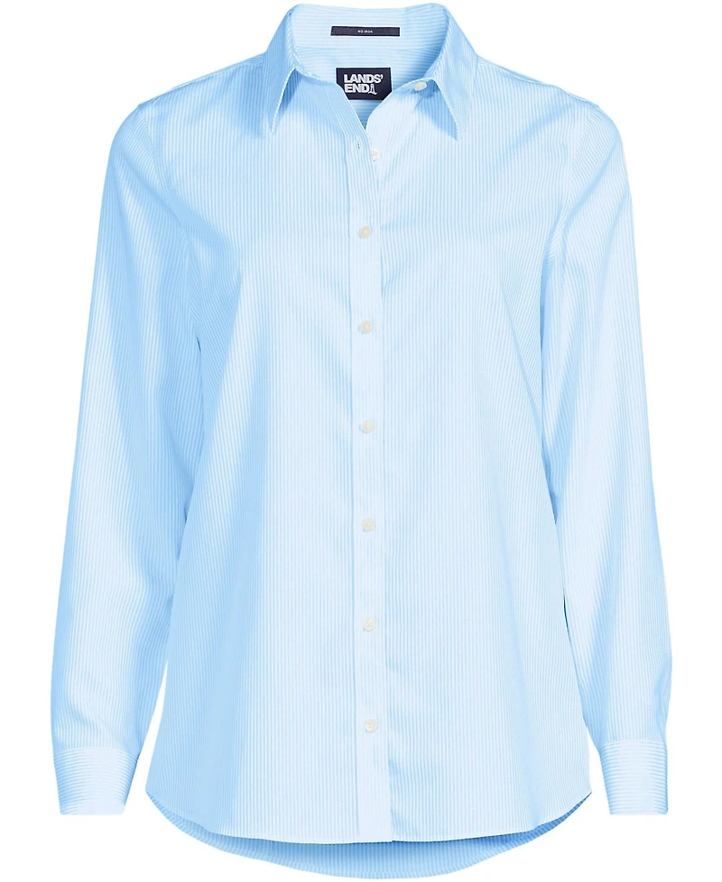 Lands' End Plus No Iron Button Front Shirt