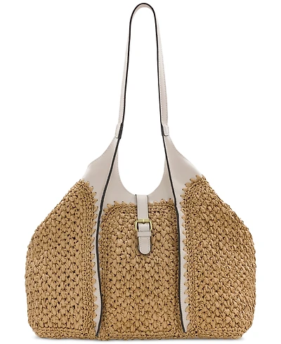 Patricia Nash Santorini Medium Woven Straw Satchel