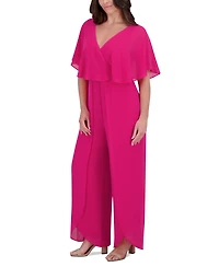 kensie Women's Flutter-Sleeve Jumpsuit