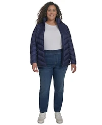 Charter Club Plus Packable Hooded Puffer Coat