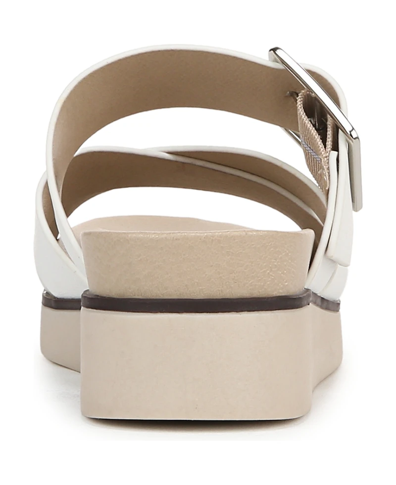LifeStride Women's Getaway Open Square Toe Platform Slide Sandals