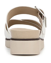 LifeStride Women's Getaway Open Square Toe Platform Slide Sandals