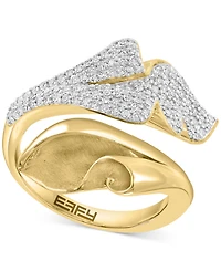 Effy Diamond Pave Lily Inspired Bypass Ring (3/8 ct. t.w.) in 14k Gold