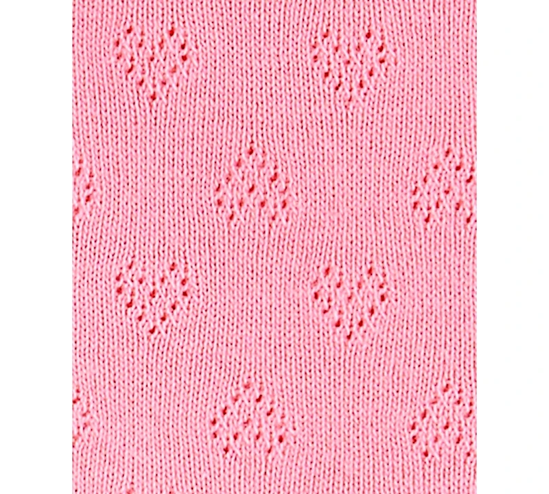 Carter's Baby Girls 3-Pc. Cotton Pointelle Heart Headband, Top & Shorts Set