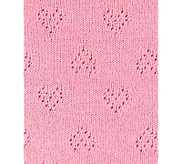 Carter's Baby Girls 3-Pc. Cotton Pointelle Heart Headband, Top & Shorts Set