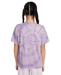 Nike Big Girls Sportswear Tie-Dyed Crewneck T-Shirt