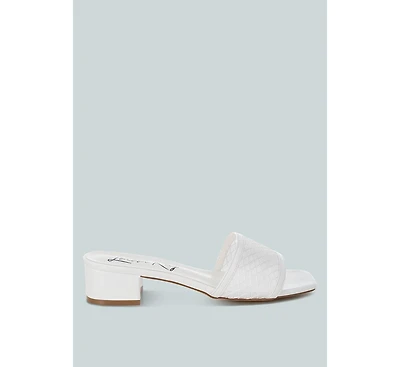 Faria Slip-On Low Block Heels