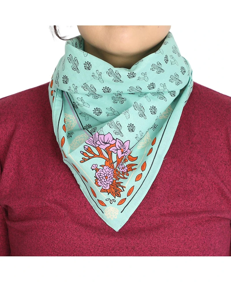 Bioworld Lightweight Western Theme 22"x22" 6-Pack Bandana Set