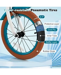 Kids Bike with Front Handbrake 2 Training Wheels
