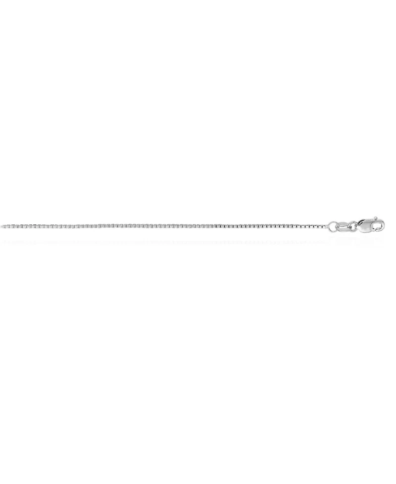 The Lovery Box Chain Necklace 14K White Gold 18 inches