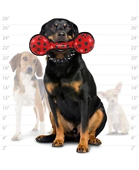 Tuffy Ultimate 2 Ball Tug Red Paw, Durable Squeaky Dog Toy