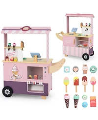 Kids Ice Cream Truck Playset with Vending Machine Fun Pretend Play Toy for Toddlers