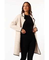 Petal and Pup Women's Oaklynn Contrast Stitch Coatigan