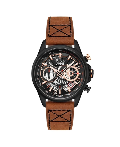 Avi-8 Men's Hawker Harrier Matador Chronograph Leather Strap Watch