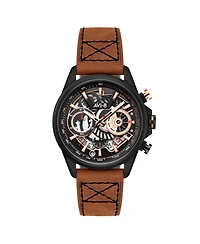 Avi-8 Men's Hawker Harrier Matador Chronograph Brown Leather Strap Watch, 44mm