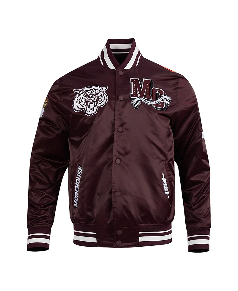 Pro Standard Men's Wine All Star x Hbcu Classic Full-Snap Satin Jacket