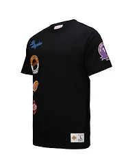 Mitchell & Ness Men's Black Los Angeles Lakers Out Collection Vintage Premium T-Shirt