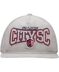 New Era Men's Gray St. Louis City Sc Corduroy Golfer Adjustable Hat