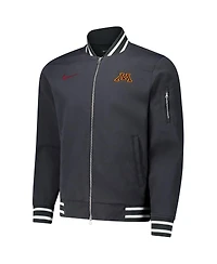 Nike Men's Anthracite Minnesota Golden Gophers Full-Zip Bomber Jacket