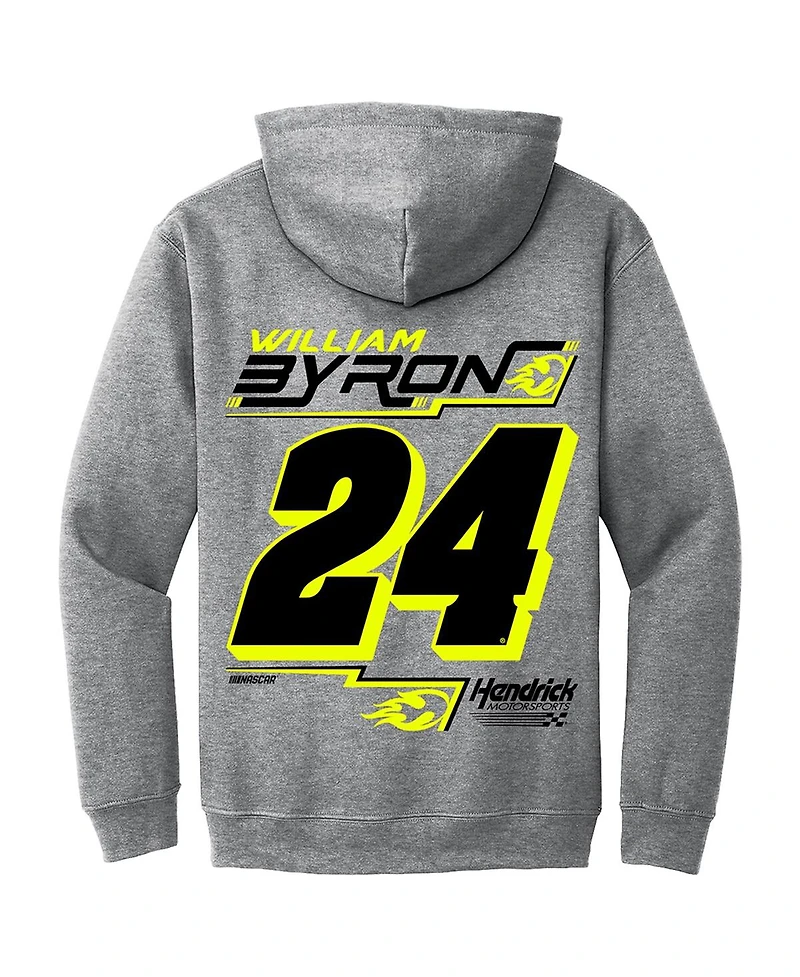 Hendrick Motorsports Team Collection Men's Heather Gray William Byron Extreme Pullover Hoodie