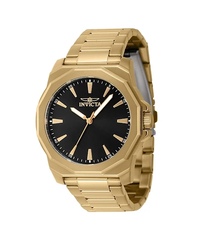 Invicta Men's Speedway Quartz 3 Hand Black Dial Watch
