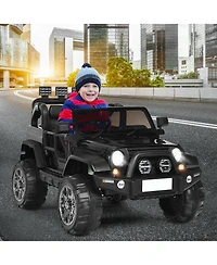 12V 2-Seater Ride on Car Truck with Remote Control and Storage Room