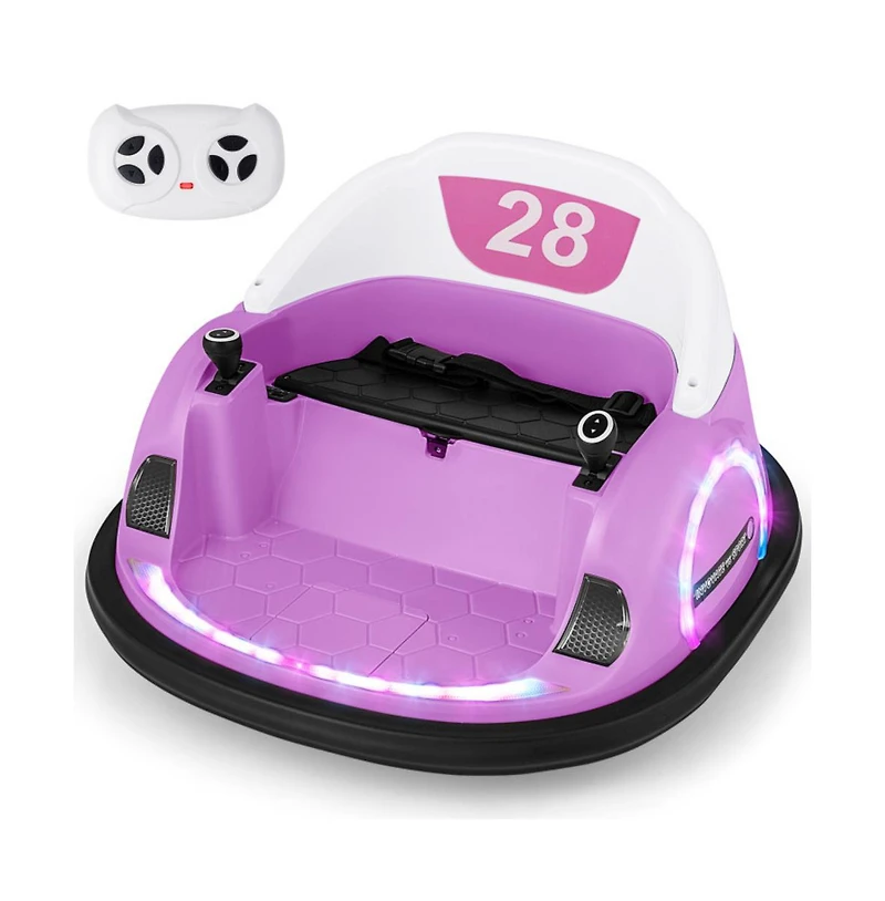 12V 360° Ride on Bumper Car for Toddlers with Remote Control