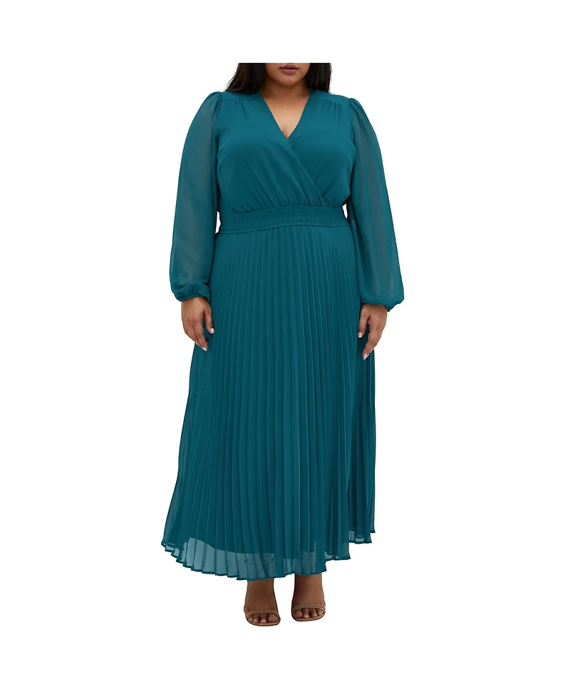 City Chic Plus Finley Sheer Dress